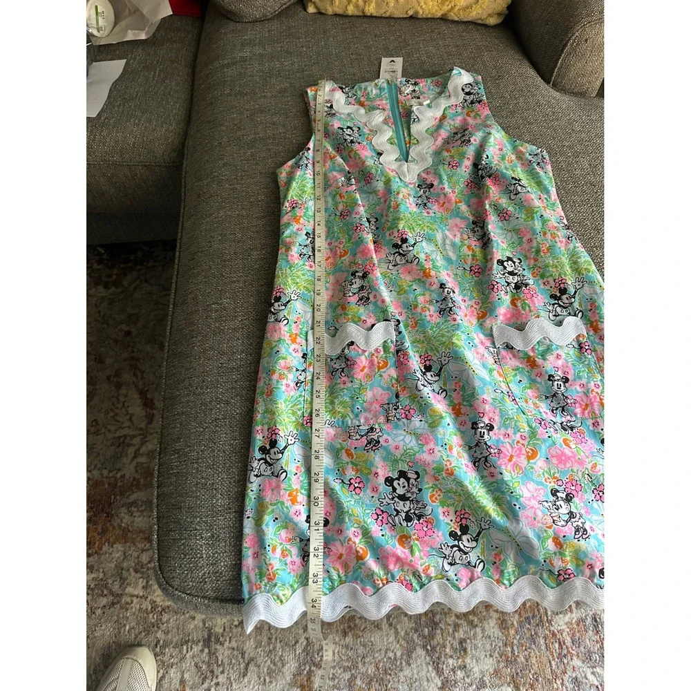 Lilly Pulitzer Disney Roney Shift Dress Lilly Hearts Disney Mickey Minnie NWT 8 - Picture 6 of 14